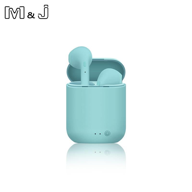 M&amp;J i7s Mini 2 TWS Wireless Headphones Bluetooth 5.0 Earphone Matte Macaron Earbuds Handsfree With Mic Charging Box Headset