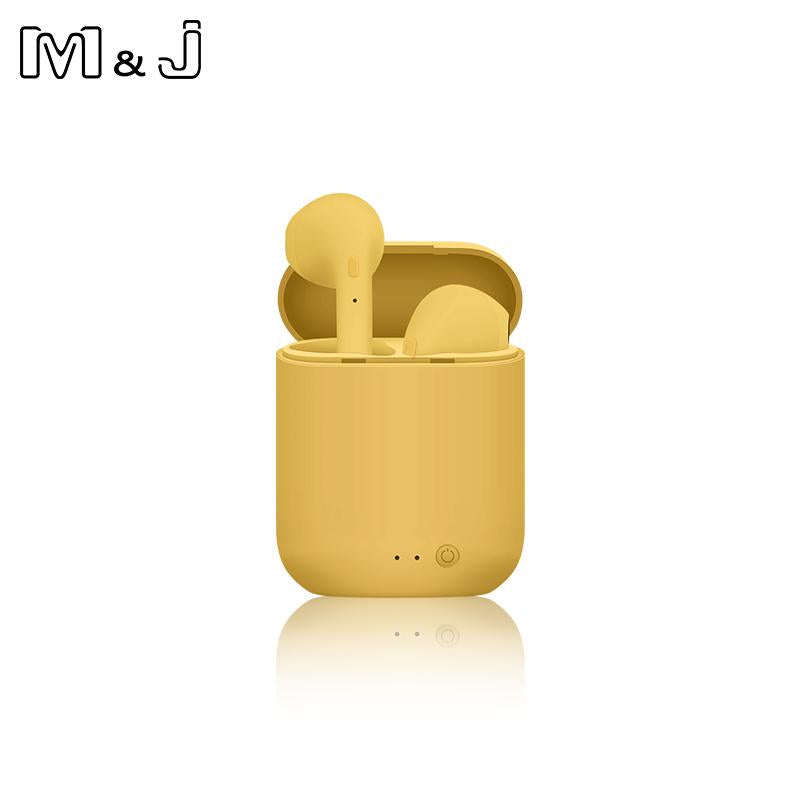 M&amp;J i7s Mini 2 TWS Wireless Headphones Bluetooth 5.0 Earphone Matte Macaron Earbuds Handsfree With Mic Charging Box Headset