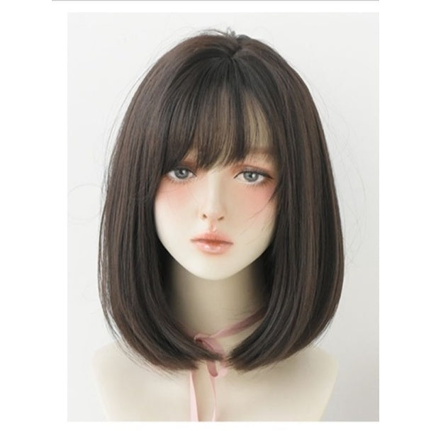 Ready stock PE3 MEDIUM WIG HAIR WIGS RAMBUT PALSU PENDEK COSPLAY WIG LORITA WIG RAMBUT PALSU PEREMPUAN