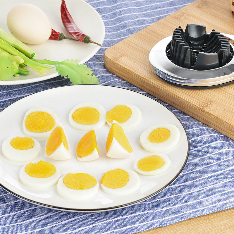 Zinc alloy egg cutter split flap Preserved egg split slicer Kitchen gadget