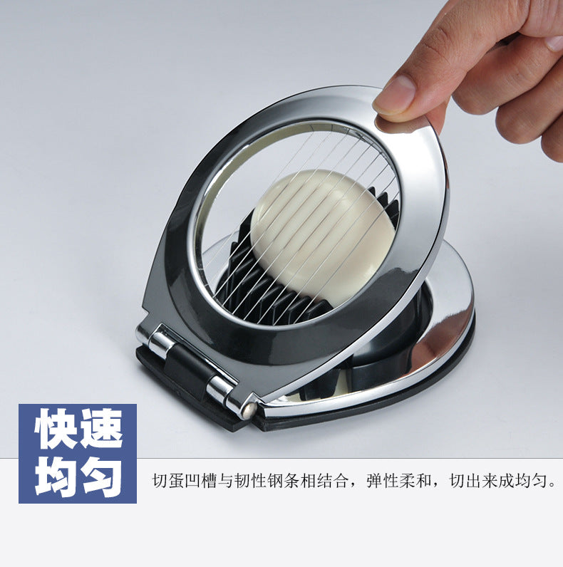 Zinc alloy egg cutter split flap Preserved egg split slicer Kitchen gadget