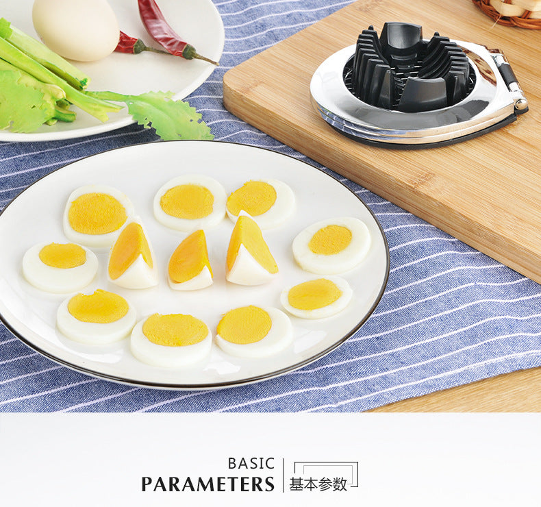 Zinc alloy egg cutter split flap Preserved egg split slicer Kitchen gadget