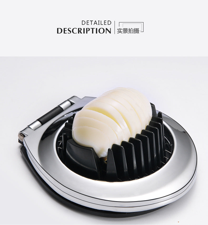 Zinc alloy egg cutter split flap Preserved egg split slicer Kitchen gadget