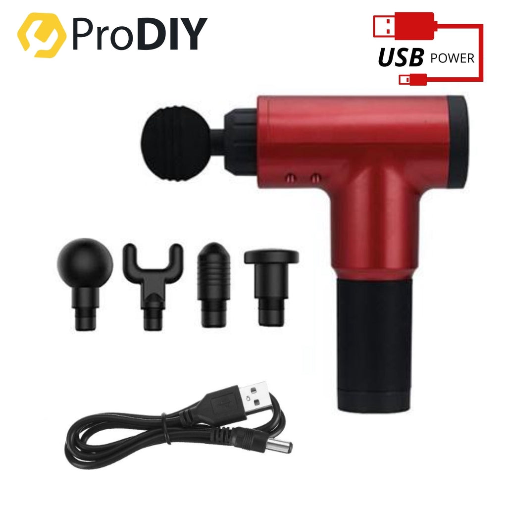 PRODIY 5 / 6 Speeds Muscle Massage Gun Handheld Deep Tissue Vibration Rechargeable Fascial