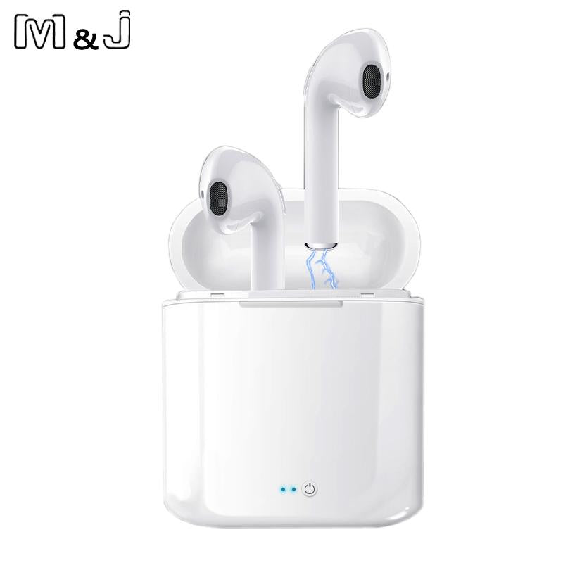 M&amp;J i7s Mini 2 TWS Wireless Headphones Bluetooth 5.0 Earphone Matte Macaron Earbuds Handsfree With Mic Charging Box Headset