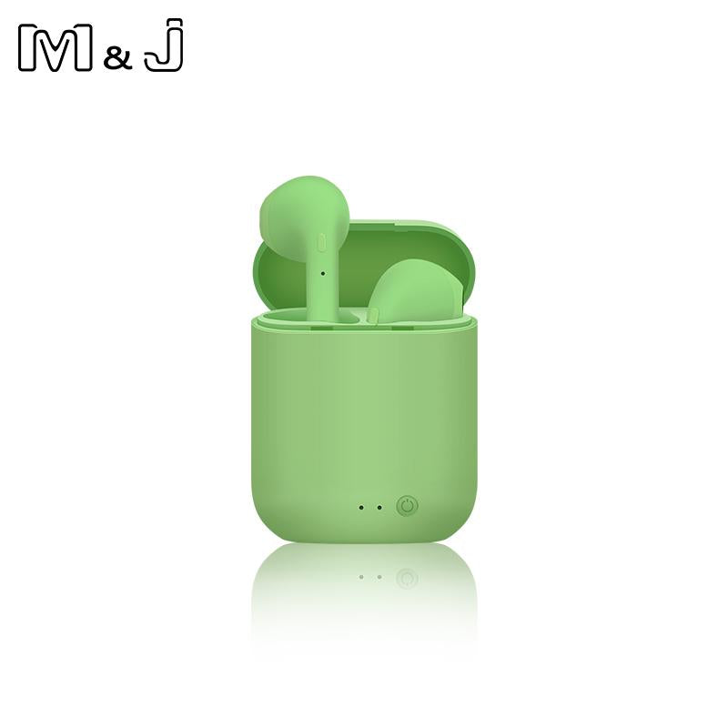 M&amp;J i7s Mini 2 TWS Wireless Headphones Bluetooth 5.0 Earphone Matte Macaron Earbuds Handsfree With Mic Charging Box Headset