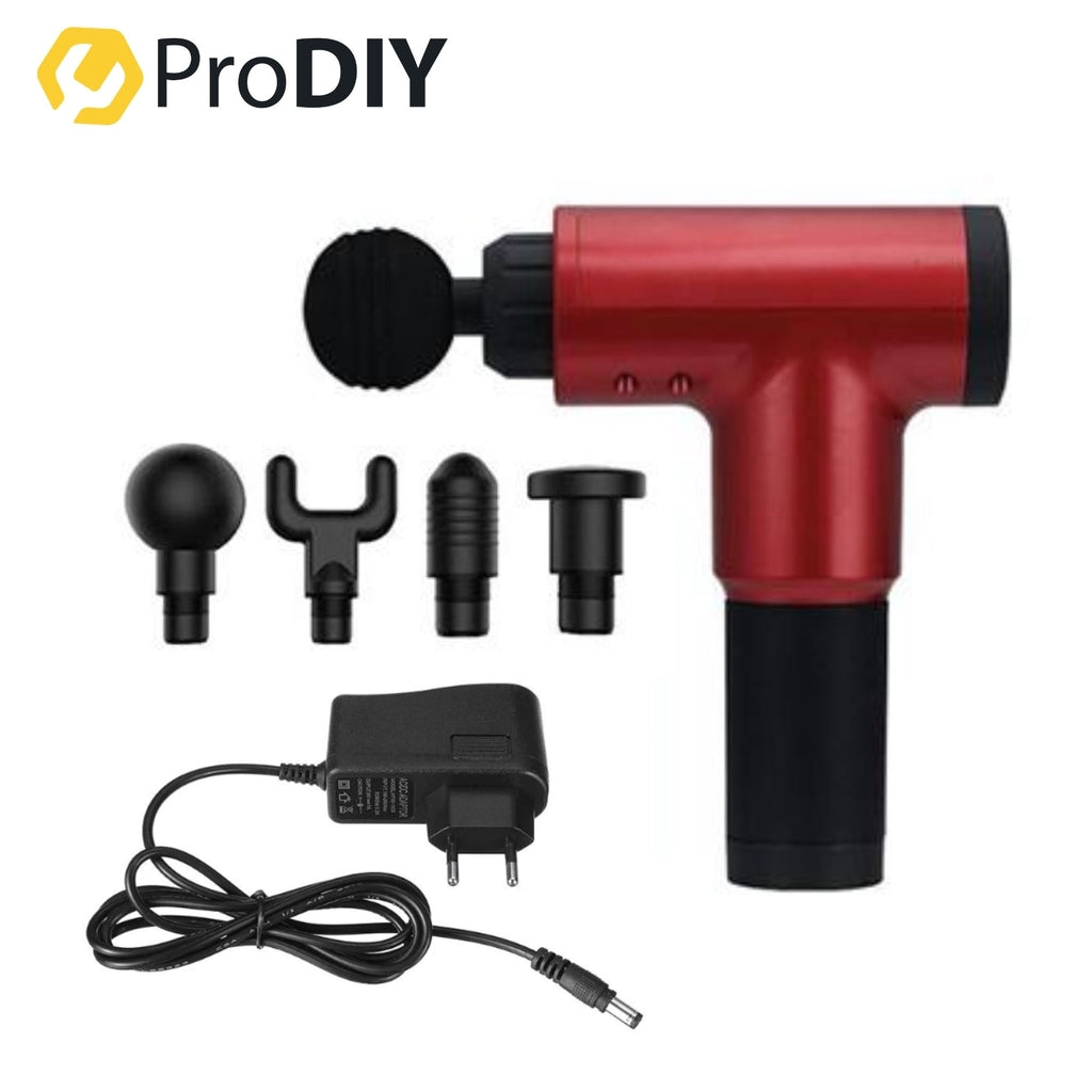 PRODIY 5 / 6 Speeds Muscle Massage Gun Handheld Deep Tissue Vibration Rechargeable Fascial