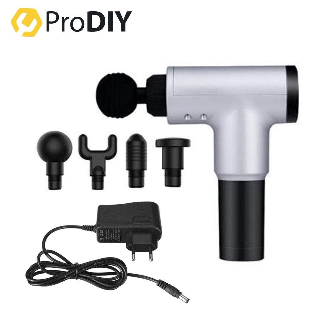 PRODIY 5 / 6 Speeds Muscle Massage Gun Handheld Deep Tissue Vibration Rechargeable Fascial