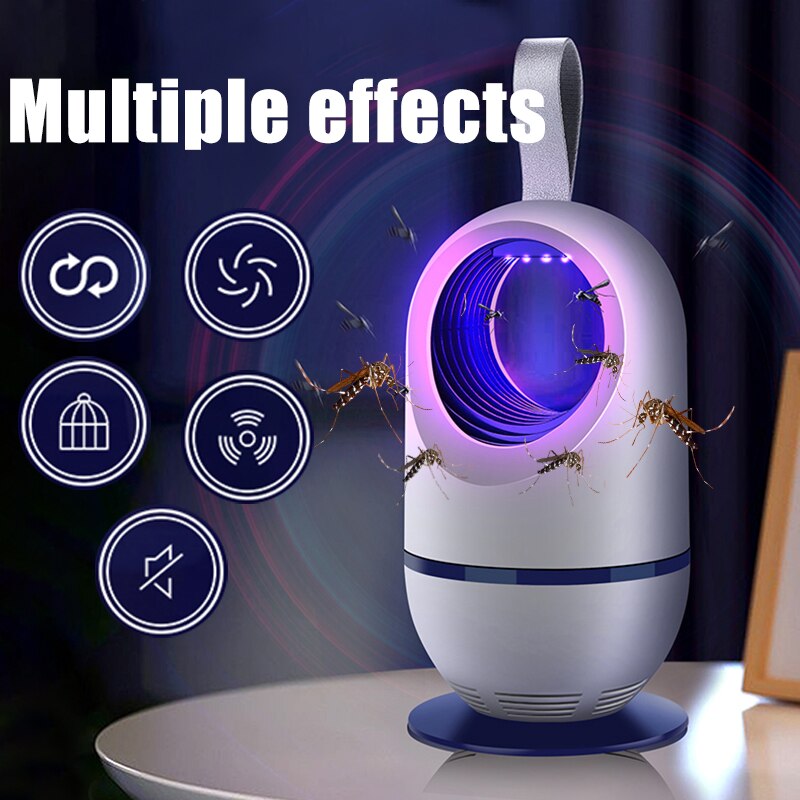 LED Mosquito Killer Lamp Indoor Electric Mute Bug Zapper Mosquito Insect Killer Safe Anti Mosquito Trap Repellent Fly Mosquito