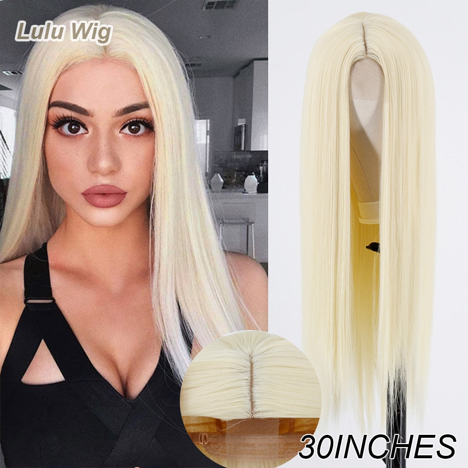 Long Straight Wine Red Wig With Bang Synthetic Wigs for Women Heat Resistant Natural Hair for Daily Halloween Cosplay Party