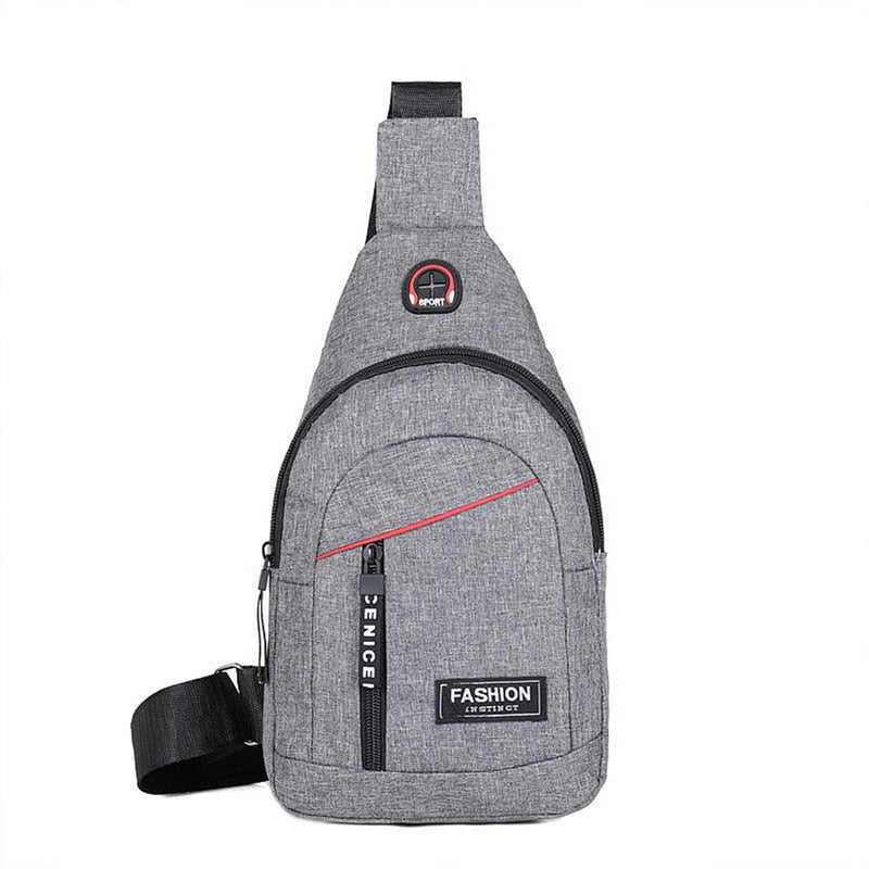 Men Fashion Multifunction Nylon Waist Shoulder Bag Crossbody Anti Theft Travel Purse Messenger Pouch Pocket Chest Bag For Male