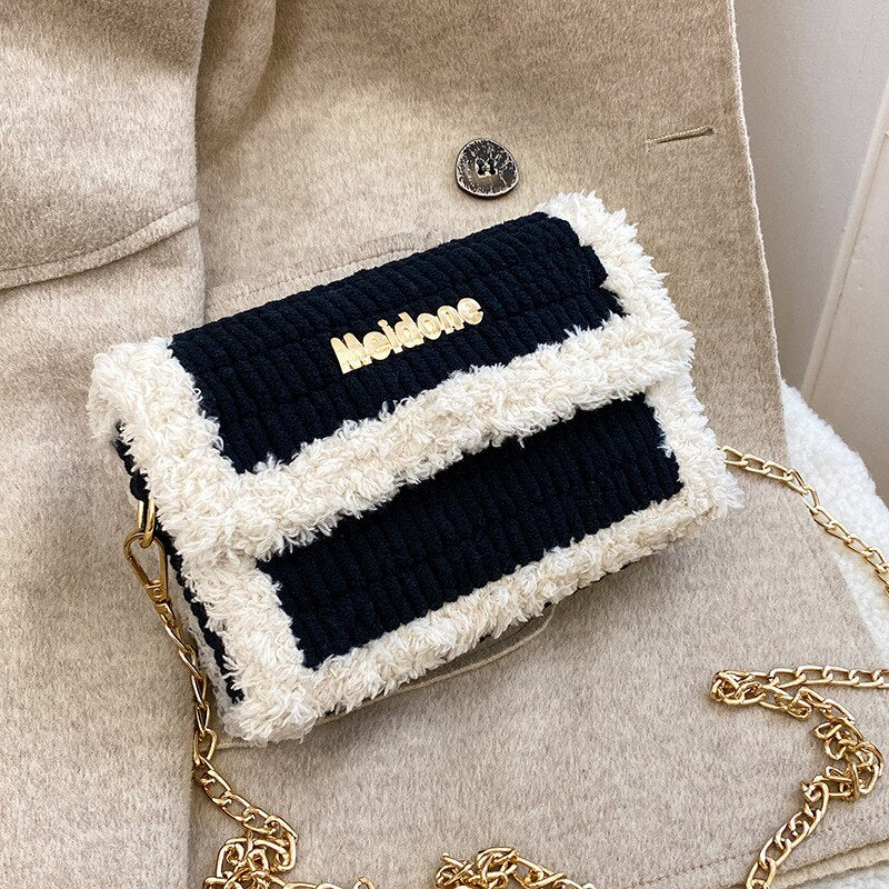 Modern DIY Weaving Bag Material Mesh Cloth Wool Bag Handmade Latch Hook Weaving Bags Practical Shoulder Bag Selfmade Accessories