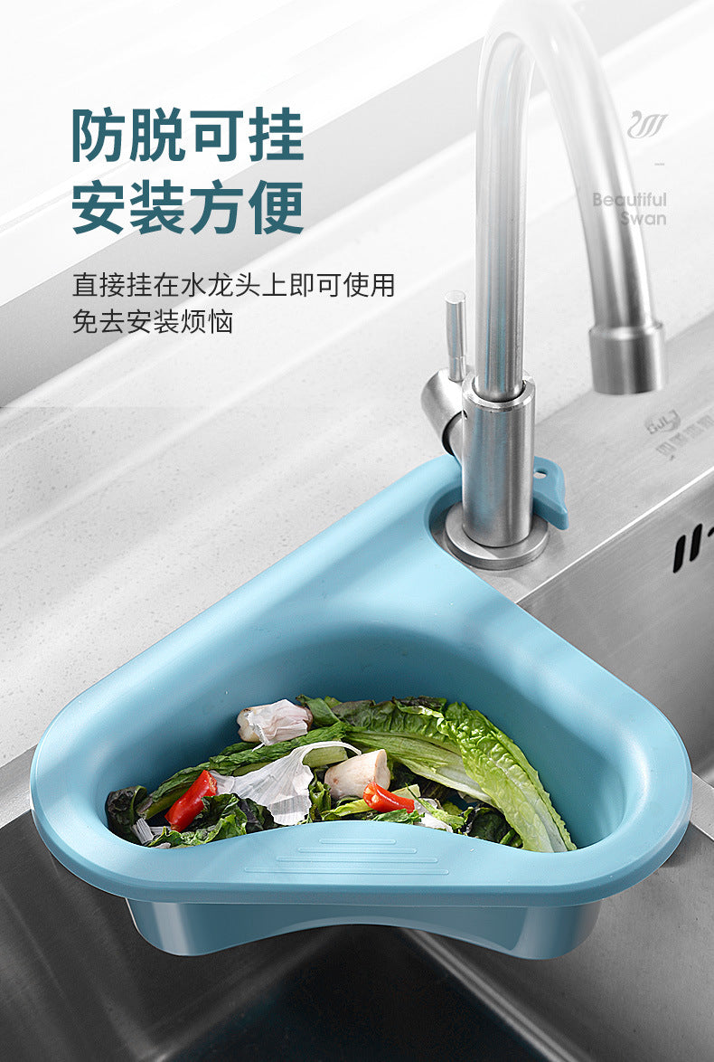 Multi-functional non-punching kitchen sink, fruit and vegetable sink, water filter, blue filter rack, filter