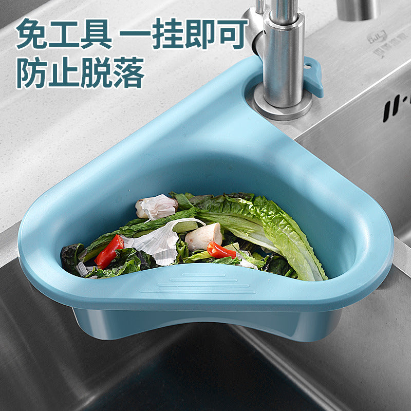 Multi-functional non-punching kitchen sink, fruit and vegetable sink, water filter, blue filter rack, filter