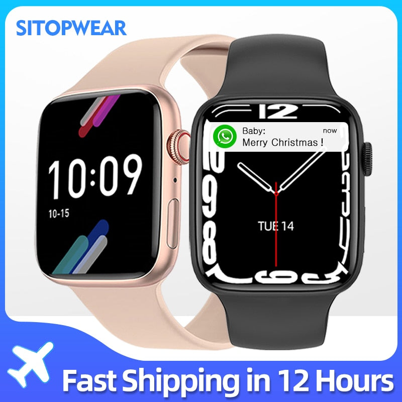 SitopWear Smart Watch 2022 Wireless Charging Smartwatch Bluetooth Calls Watches Men Women Fitness Bracelet Custom Watch Face