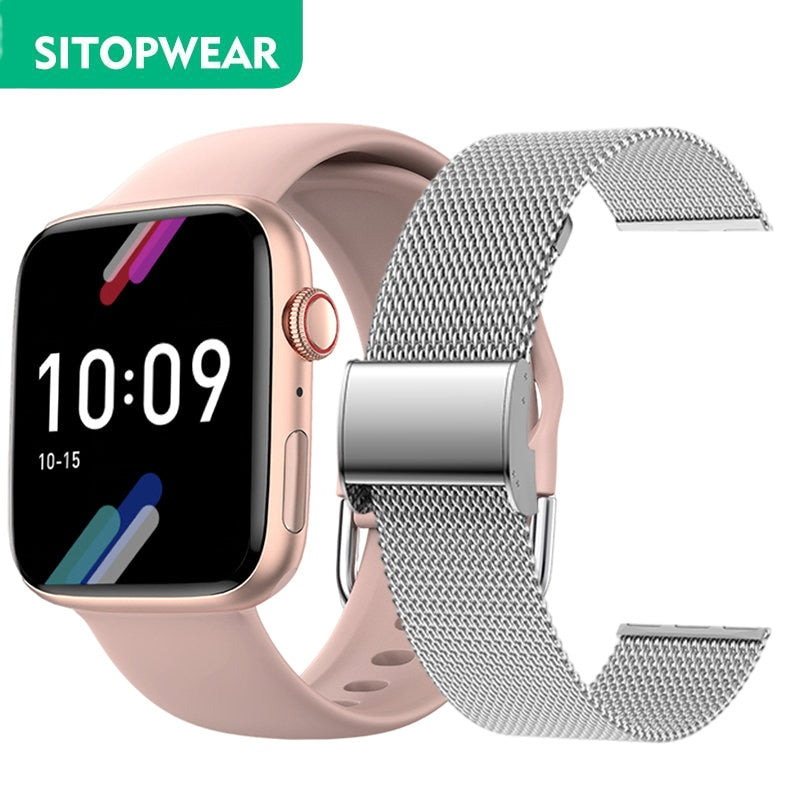 SitopWear Smart Watch 2022 Wireless Charging Smartwatch Bluetooth Calls Watches Men Women Fitness Bracelet Custom Watch Face