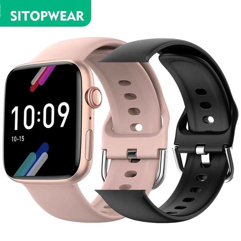 SitopWear Smart Watch 2022 Wireless Charging Smartwatch Bluetooth Calls Watches Men Women Fitness Bracelet Custom Watch Face