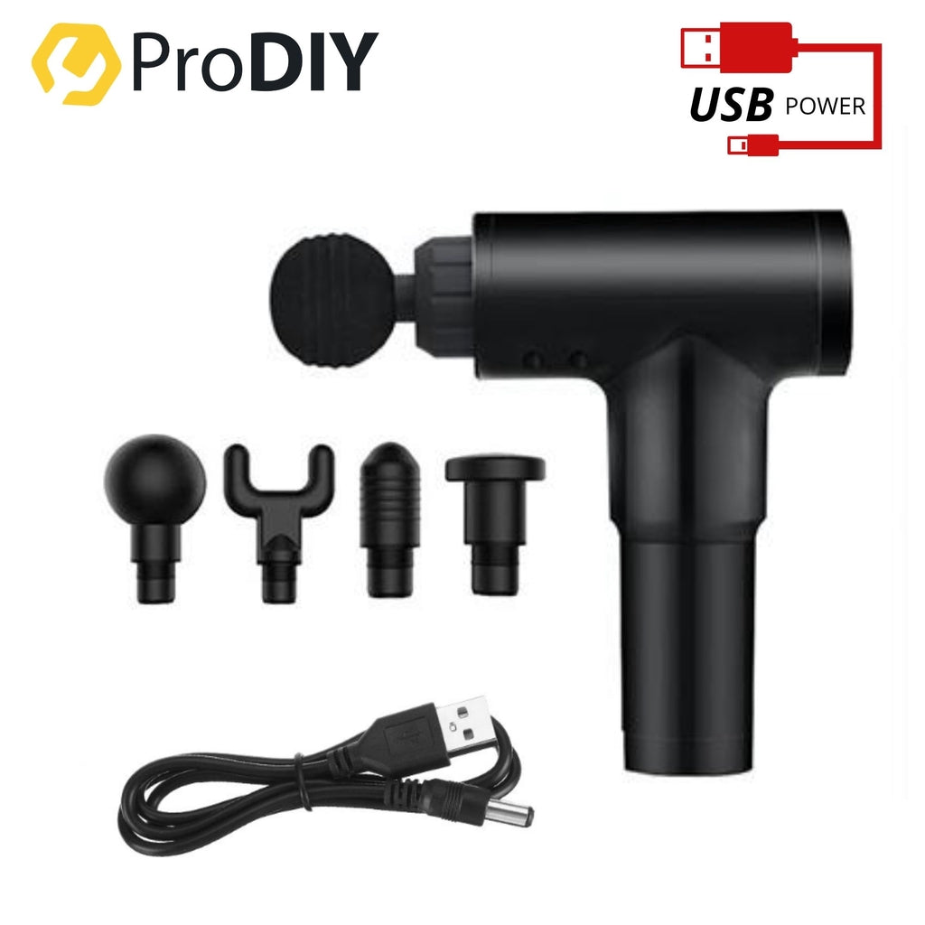 PRODIY 5 / 6 Speeds Muscle Massage Gun Handheld Deep Tissue Vibration Rechargeable Fascial