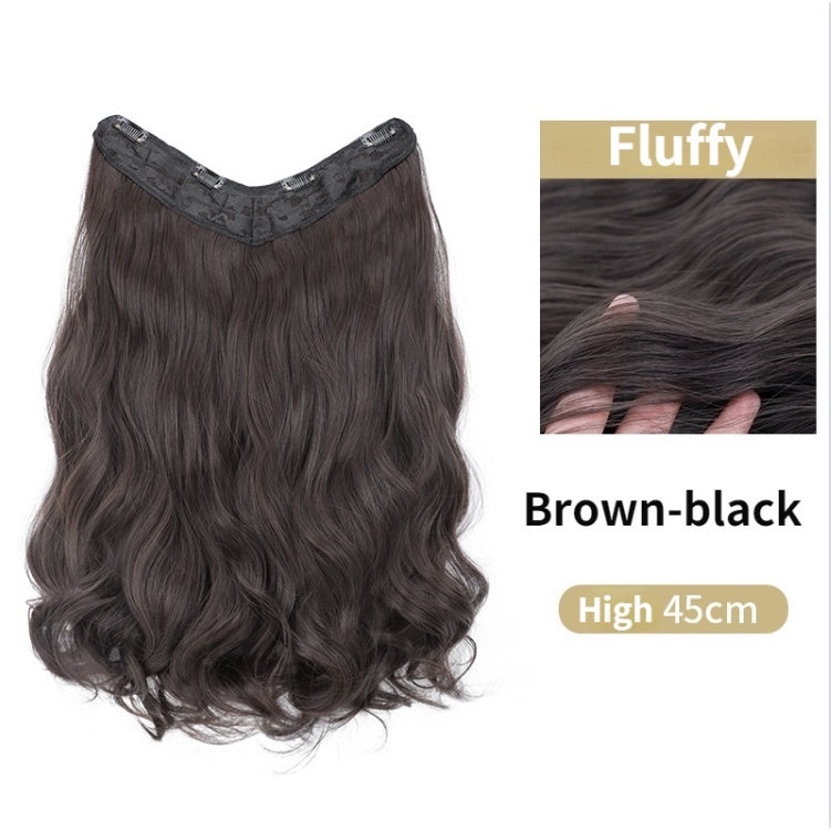 Wig Big Wave Hair Extension Piece Simulation Hair Piece Invisible Seamless U-shaped Natural Hair Extension Wig Piece