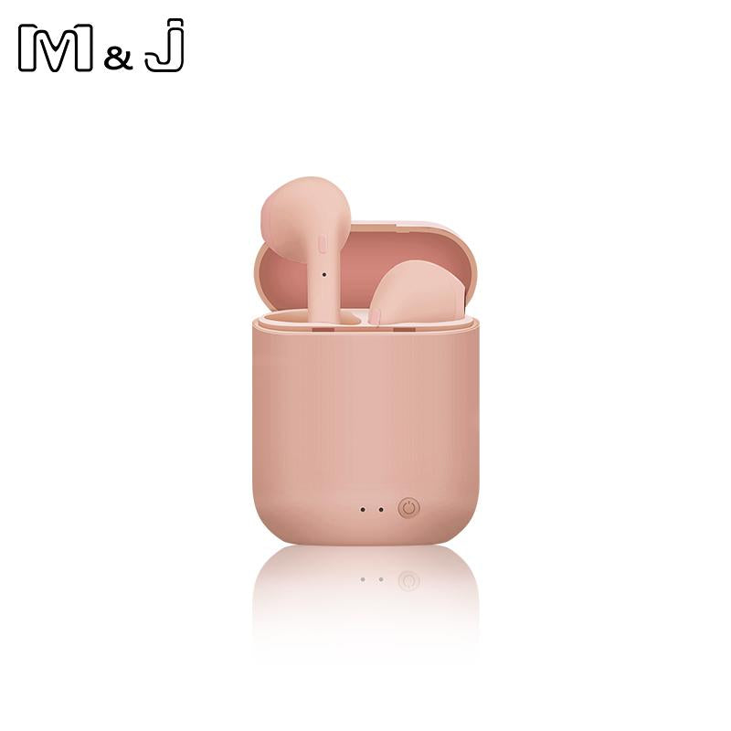 M&amp;J i7s Mini 2 TWS Wireless Headphones Bluetooth 5.0 Earphone Matte Macaron Earbuds Handsfree With Mic Charging Box Headset