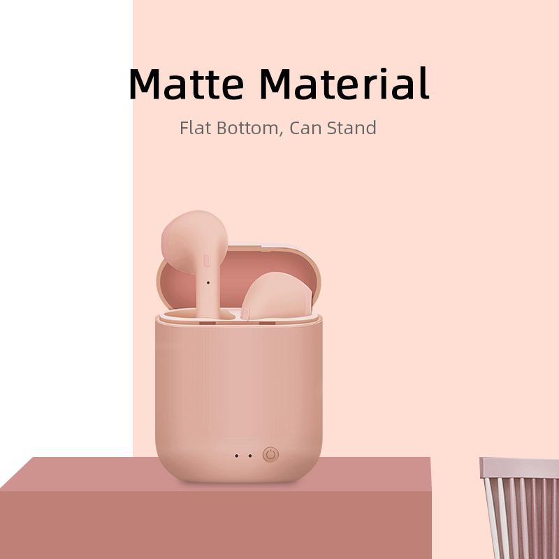 M&amp;J i7s Mini 2 TWS Wireless Headphones Bluetooth 5.0 Earphone Matte Macaron Earbuds Handsfree With Mic Charging Box Headset