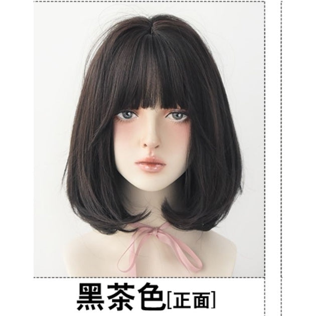 Ready stock PE3 MEDIUM WIG HAIR WIGS RAMBUT PALSU PENDEK COSPLAY WIG LORITA WIG RAMBUT PALSU PEREMPUAN