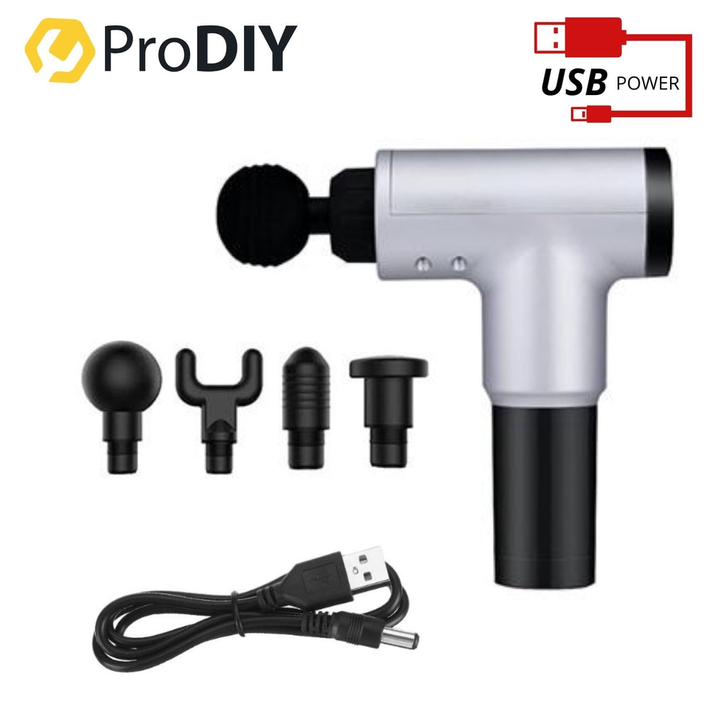 PRODIY 5 / 6 Speeds Muscle Massage Gun Handheld Deep Tissue Vibration Rechargeable Fascial