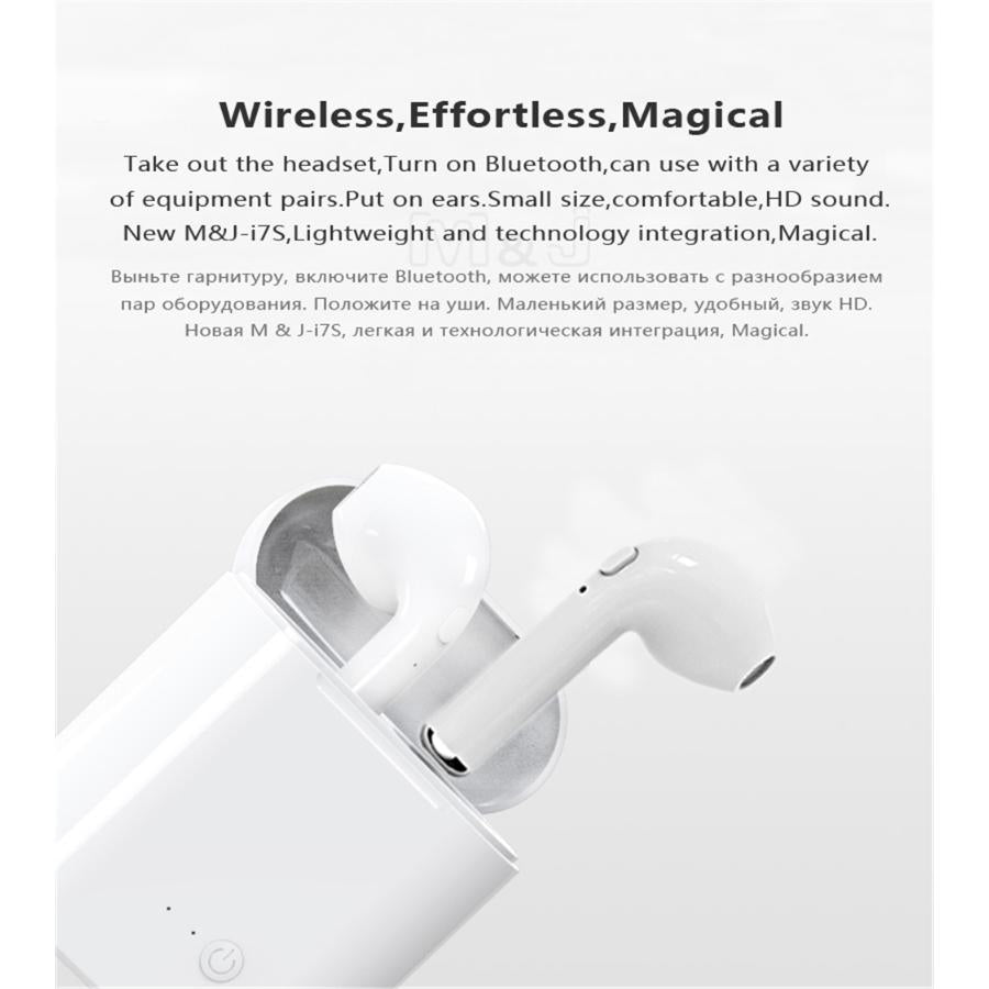 M&amp;J i7s Mini 2 TWS Wireless Headphones Bluetooth 5.0 Earphone Matte Macaron Earbuds Handsfree With Mic Charging Box Headset