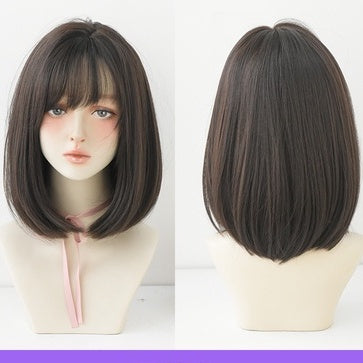 Ready stock PE3 MEDIUM WIG HAIR WIGS RAMBUT PALSU PENDEK COSPLAY WIG LORITA WIG RAMBUT PALSU PEREMPUAN