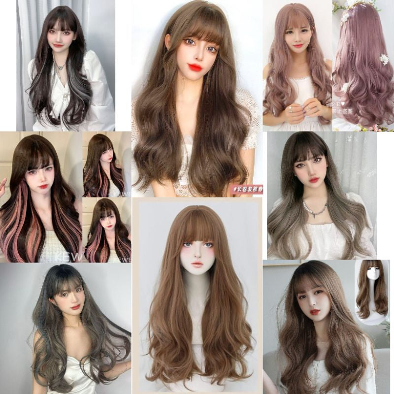 Ready stock PREMIUM WIG ANTI SHINE PB04 RAMBUT PALSU PEREMPUAN RAMBUT PANJANG LONG WIG ANTISHINE FAKE HAIR